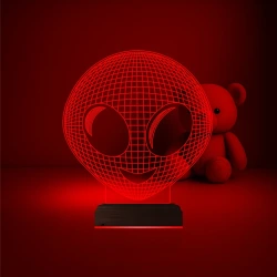 Alien Uzaylı Çocuk Odası 3D Lamba - Masa Gece Lambası Alien Uzaylı Çocuk Odası 3D Lamba - Masa Gece Lambası