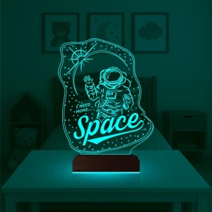 Astronot Space Cosmos 3D Lamba - Masa Gece Lambası Astronot Space Cosmos 3D Lamba - Masa Gece Lambası