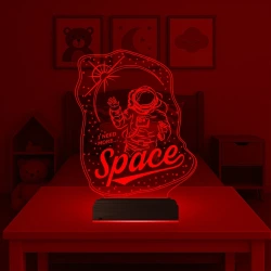 Astronot Space Cosmos 3D Lamba - Masa Gece Lambası Astronot Space Cosmos 3D Lamba - Masa Gece Lambası
