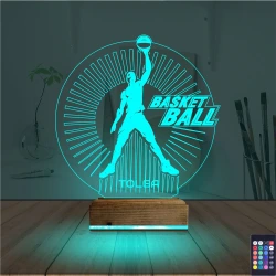Basketbol Nba Kişiye Özel 3D Lamba - Masa Gece Lambası Basketbol Nba Kişiye Özel 3D Lamba - Masa Gece Lambası