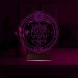 Astroloji Aslan Burcu Kişiye Özel 3D Lamba - Masa Gece Lambası Astroloji Aslan Burcu Kişiye Özel 3D Lamba - Masa Gece Lambası